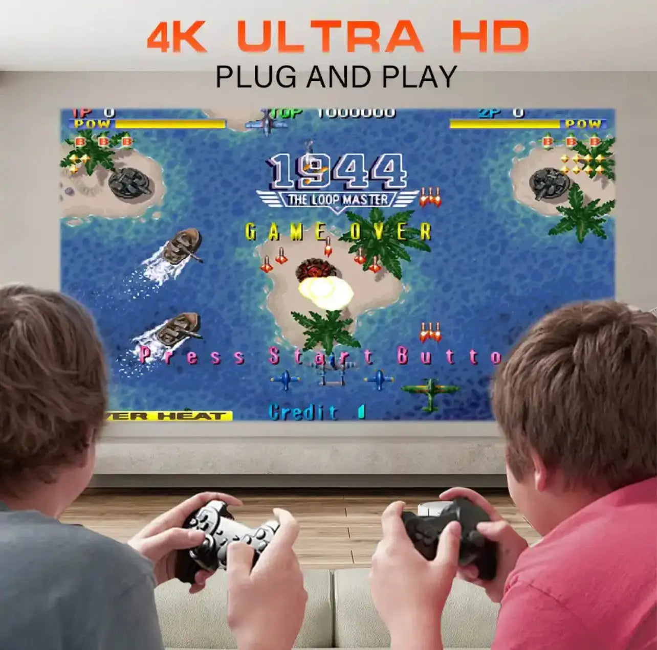 1080P Game Projector with 4K Support – Ultra-Low Latency for Console Gaming 4