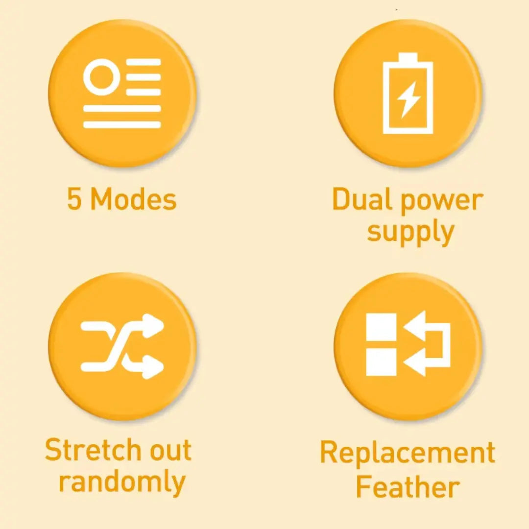 2-in-1 Interactive Cat Toy with Natural Feather and Dual Power Options 1