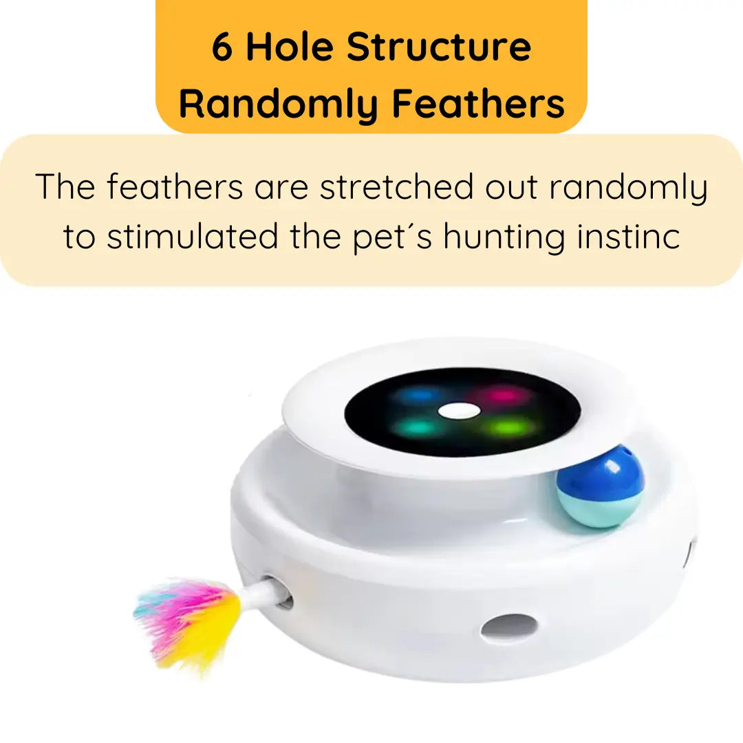 2-in-1 Interactive Cat Toy with Natural Feather and Dual Power Options 4