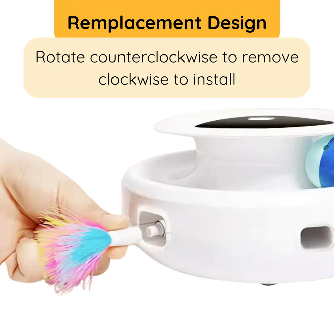 2-in-1 Interactive Cat Toy with Natural Feather and Dual Power Options 5