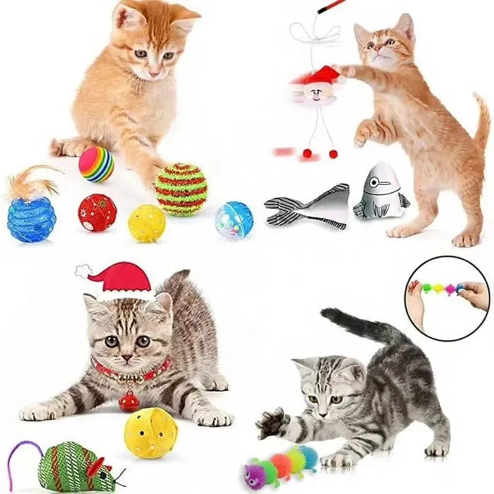 2024 Christmas Countdown Advent Calendar for Cats with 24 Unique Toys and Treats 3