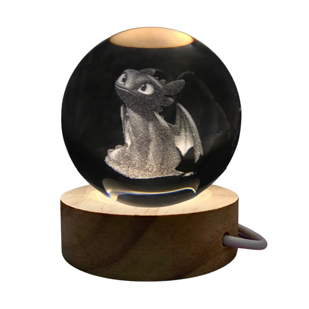 3D Illusion Lamp with Eco-Friendly Materials – Compact Night Light with USB Power 0