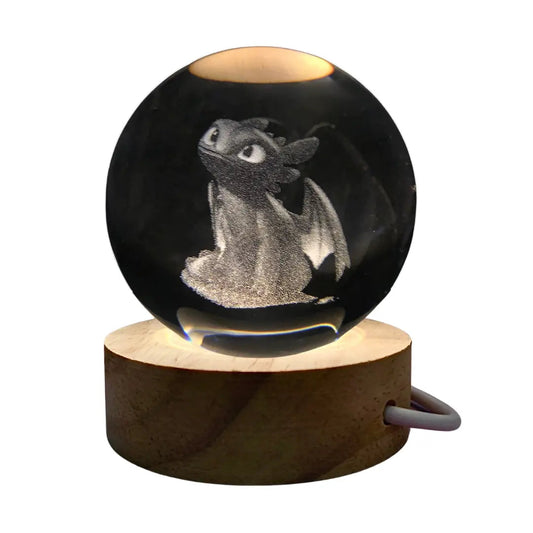 3D Illusion Lamp with Eco-Friendly Materials – Compact Night Light with USB Power 0