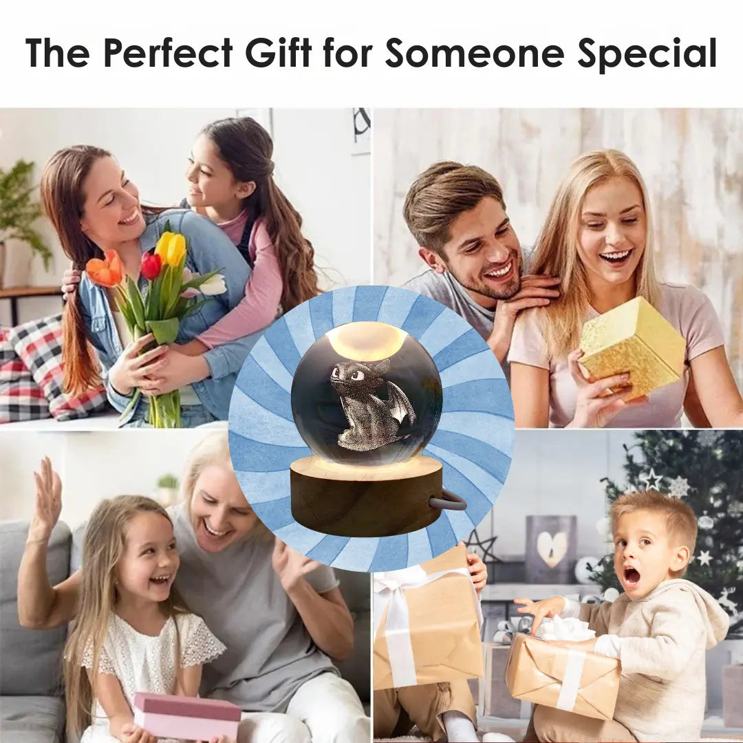 3D Illusion Lamp with Eco-Friendly Materials – Compact Night Light with USB Power 2