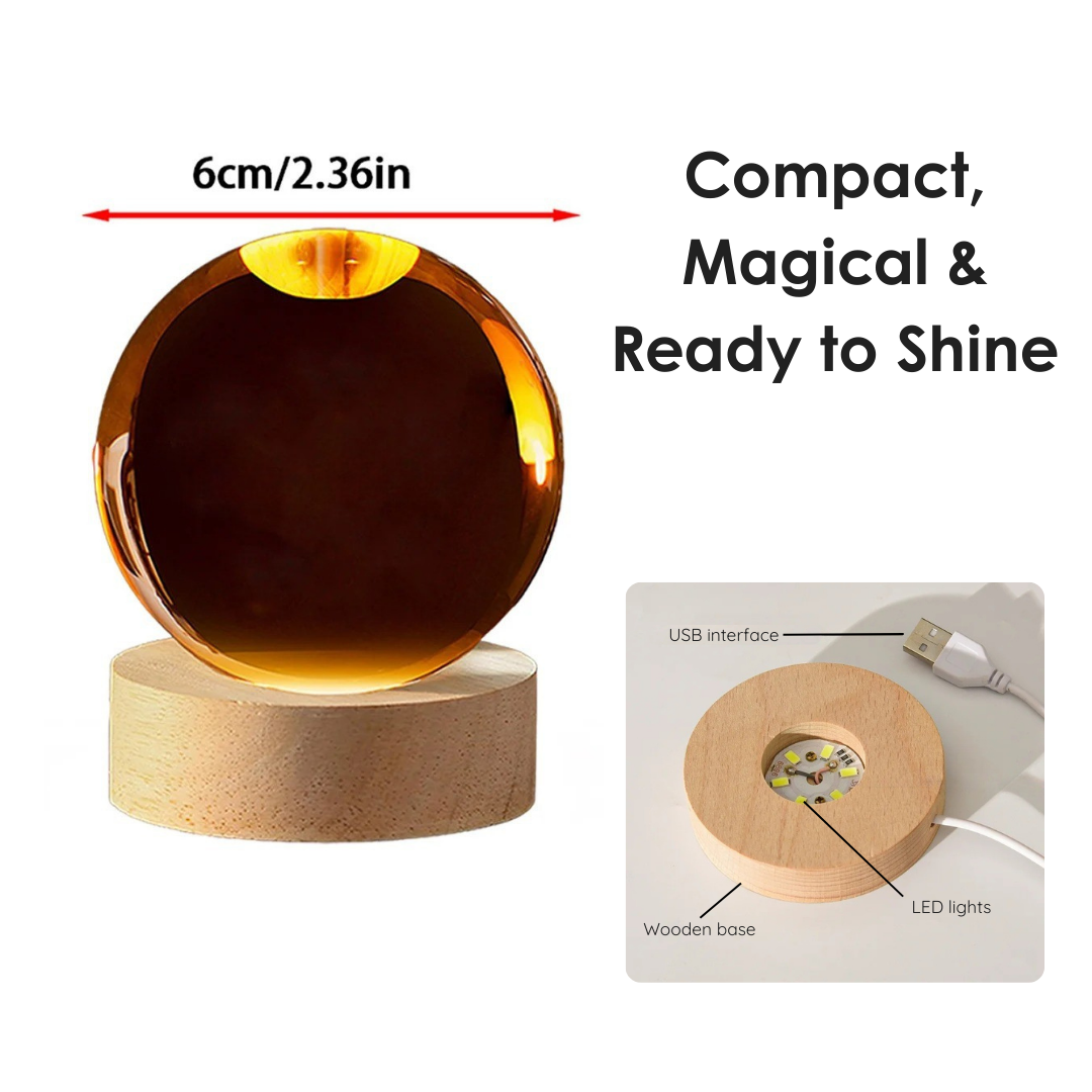 3D Illusion Lamp with Eco-Friendly Materials – Compact Night Light with USB Power 5