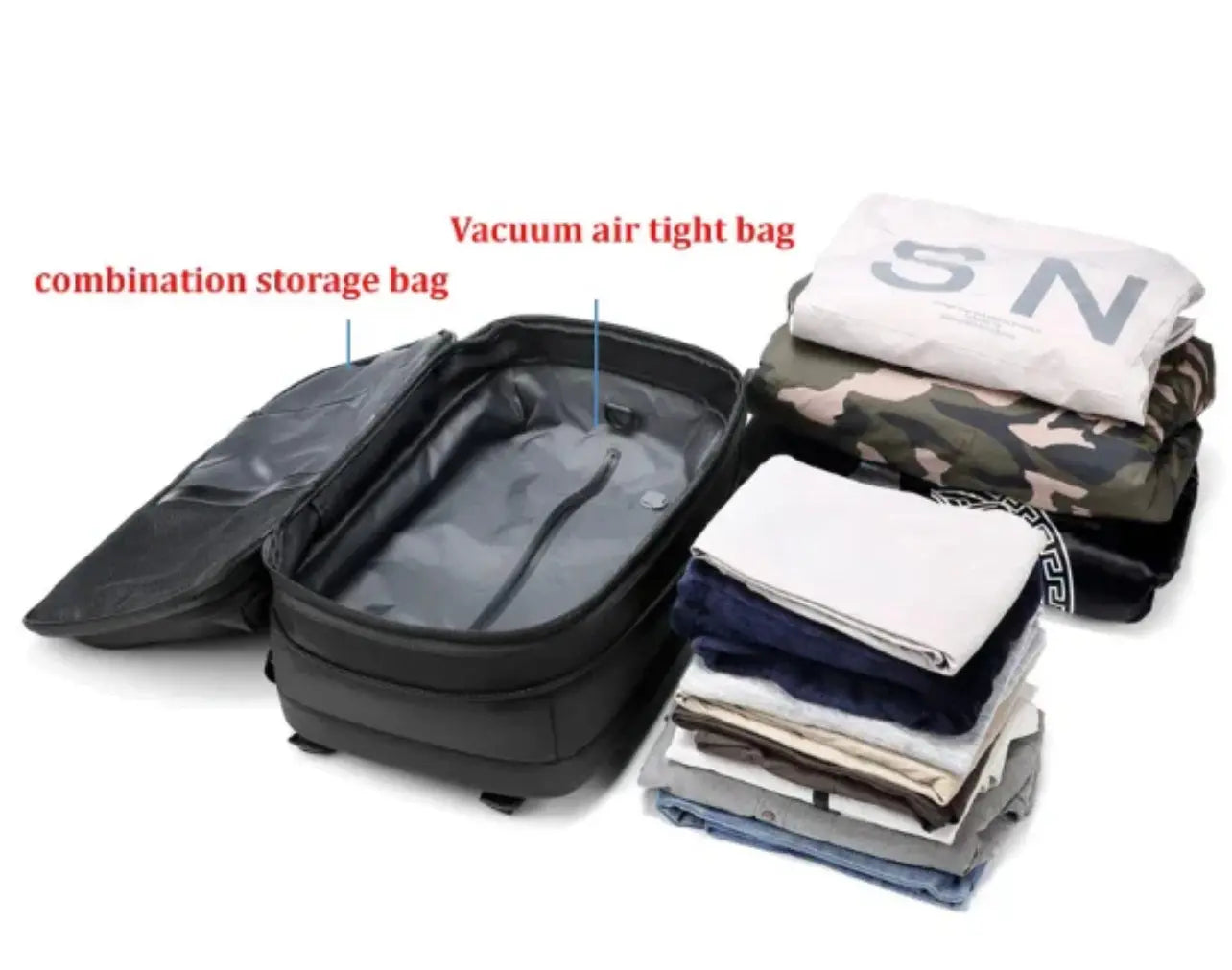 Airbag Safety Backpack with Multiple Compartments – 19-Inch Waterproof Oxford Cloth Design 8