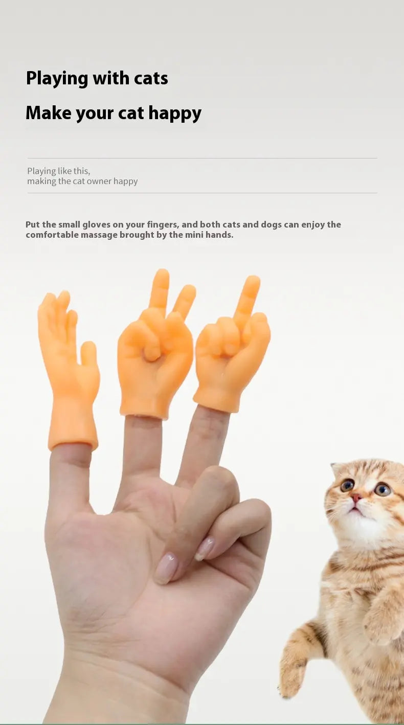 Cat Massage Gloves – Interactive Rubber Gloves for Feline Playtime and Bonding 2
