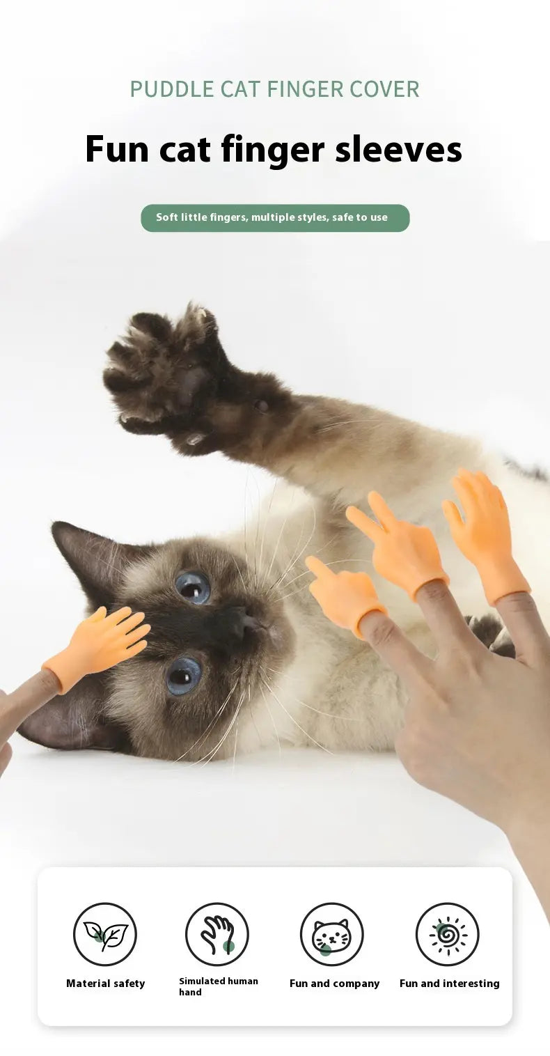Cat Massage Gloves – Interactive Rubber Gloves for Feline Playtime and Bonding 3