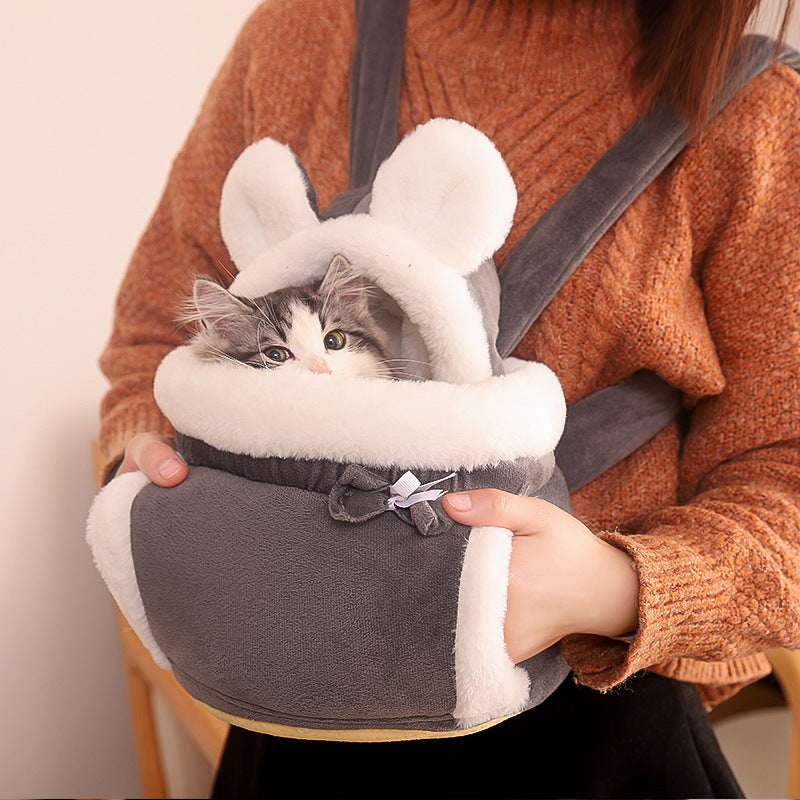 Cozy Kitty Carrier Pouch for Comfortable Travel – Ideal for Vet Visits and Outings 3