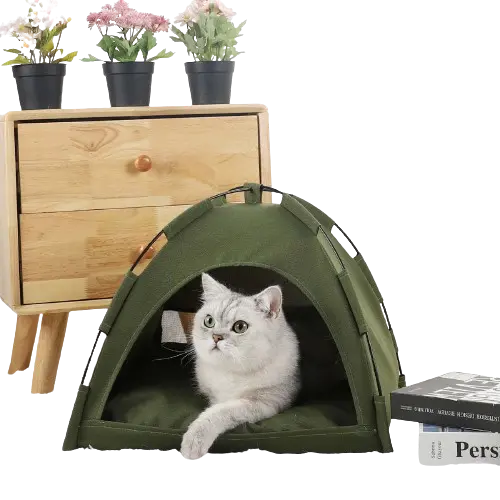 Foldable Cat Tent for Outdoor Adventures – Portable and Breathable Pet Shelter 1