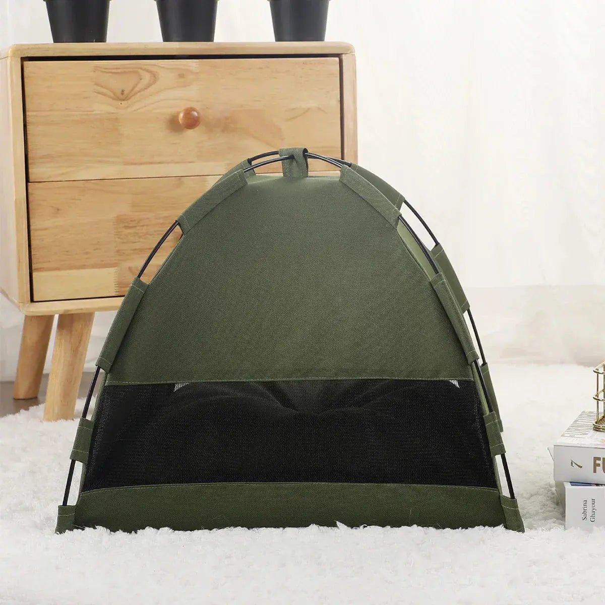 Foldable Cat Tent for Outdoor Adventures – Portable and Breathable Pet Shelter 2