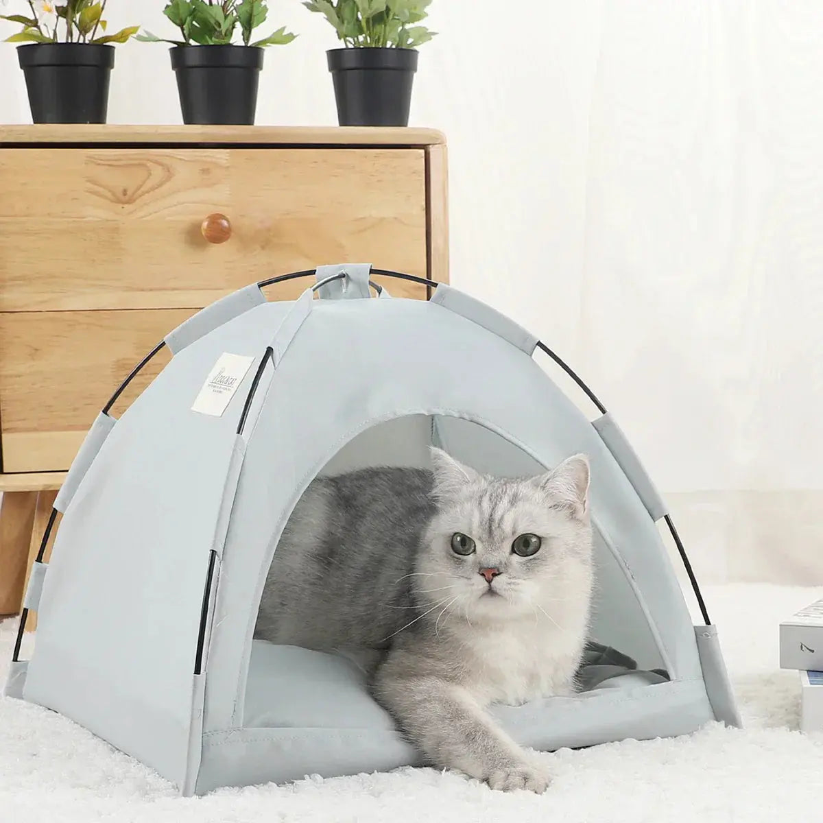 Foldable Cat Tent for Outdoor Adventures – Portable and Breathable Pet Shelter 7