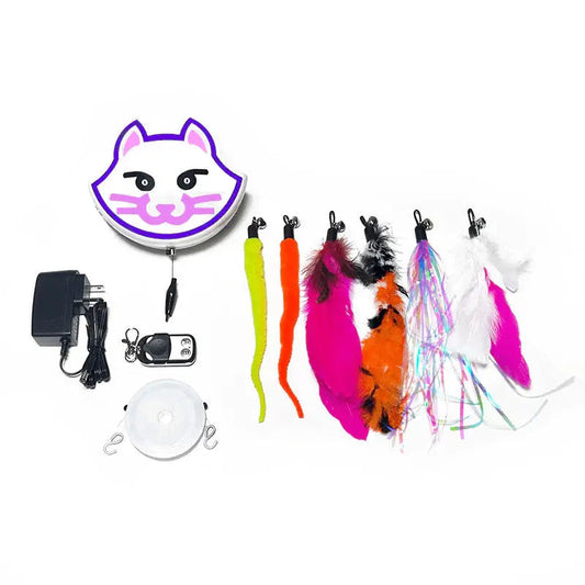 Interactive Cat Zipline Toy with Remote Control – Engaging Play for Cats 0