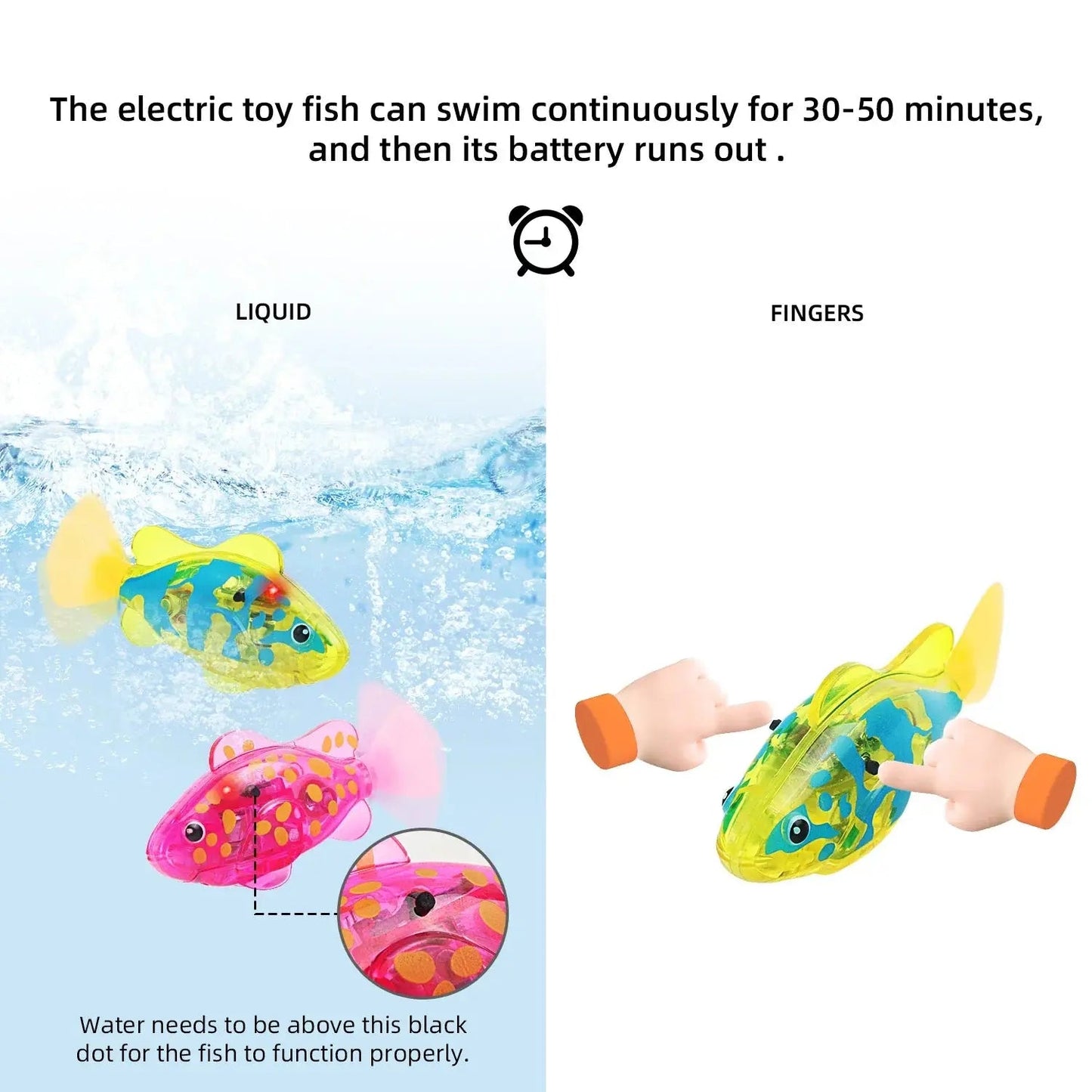 Interactive Robot Fish Toy for Cats and Dogs – LED Light-Up, Durable Pet Toy for Engaging Playtime 4