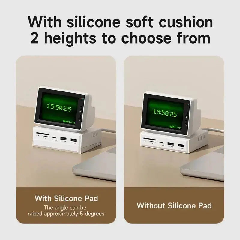 Mini 3.5-Inch Data Monitor with USB-C Hub – Compact Second Screen for Enhanced Productivity 4