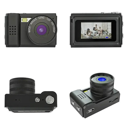 Mini Retro Camera with 1080p HD Video Recording and Vintage Effect – Includes 8GB Memory Card 0