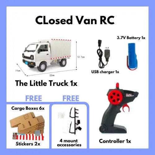 Mini Van RC Toy for Fun Deliveries – Remote Control Vehicle for Kids 1
