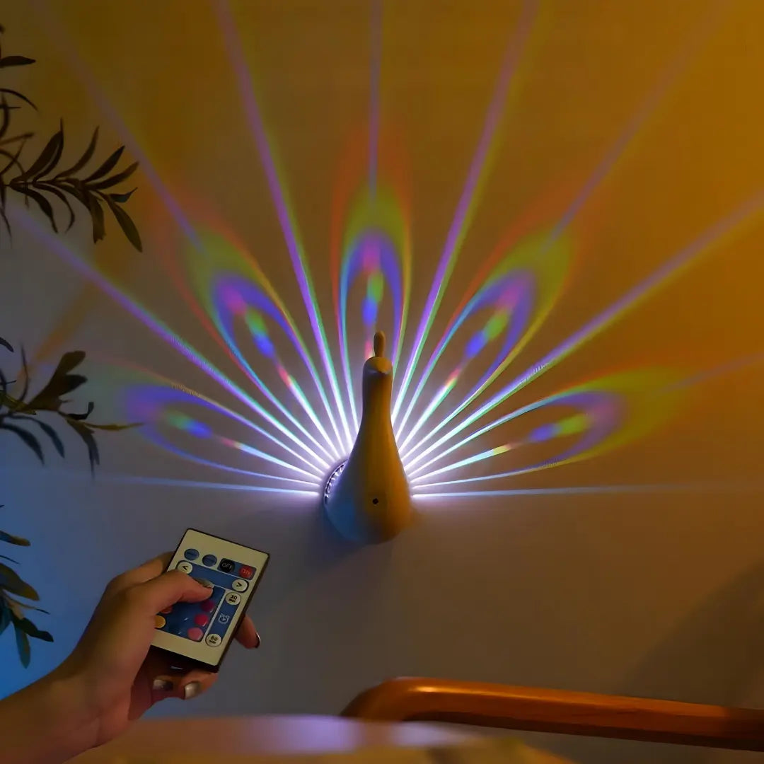 Peacock Ambient Light with Projection Technology – Stylish LED Lamp for Home Décor and Room Transformation 4