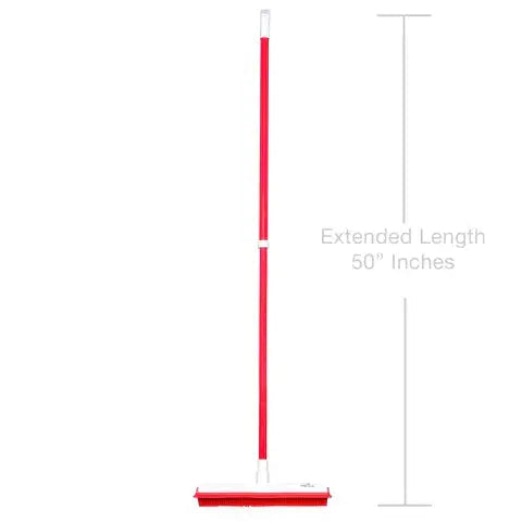 Pet Hair Removal Broom with Telescopic Handle and Built-In Squeegee for Effective Cleaning 6