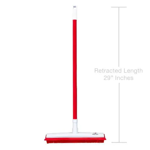 Pet Hair Removal Broom with Telescopic Handle and Built-In Squeegee for Effective Cleaning 7