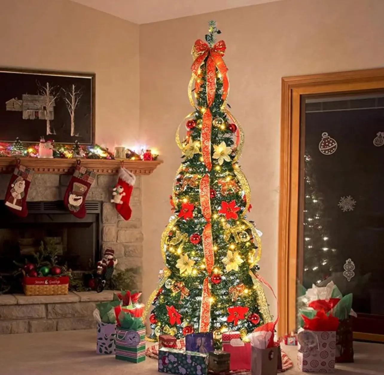 Portable Christmas Tree – Easy Setup, Pre-Lit, and Space-Saving Holiday Decor 2