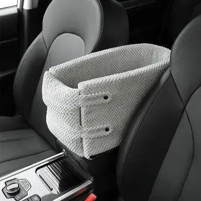 Portable Pet Car Seat Booster with Safety Straps and Comfortable Padding for Dogs and Cats 0
