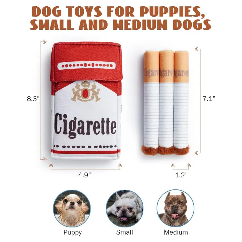 Realistic Cigarette Chew Toy for Dogs – Tough, Durable, Non-Toxic Chewable Fun for Aggressive Chewers 1