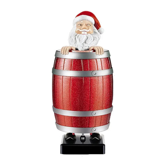 Santa Claus Candy Dispenser – Interactive Holiday Decoration for Kids and Adults, Durable Plastic, 10 Inches Tall, Red and White 0