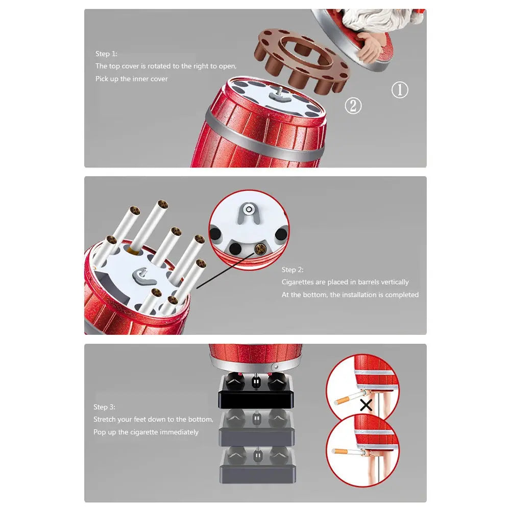 Santa Claus Candy Dispenser – Interactive Holiday Decoration for Kids and Adults, Durable Plastic, 10 Inches Tall, Red and White 1