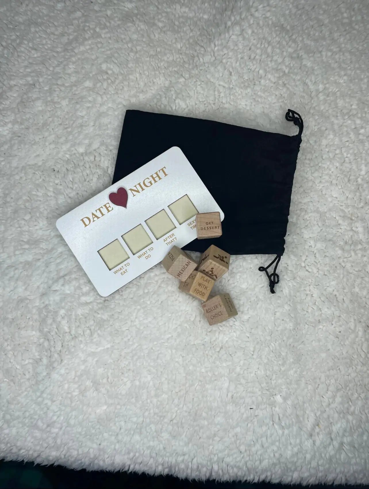 Spice Dice Date Night Game with 5 Customizable Dice for Fun Date Ideas 0