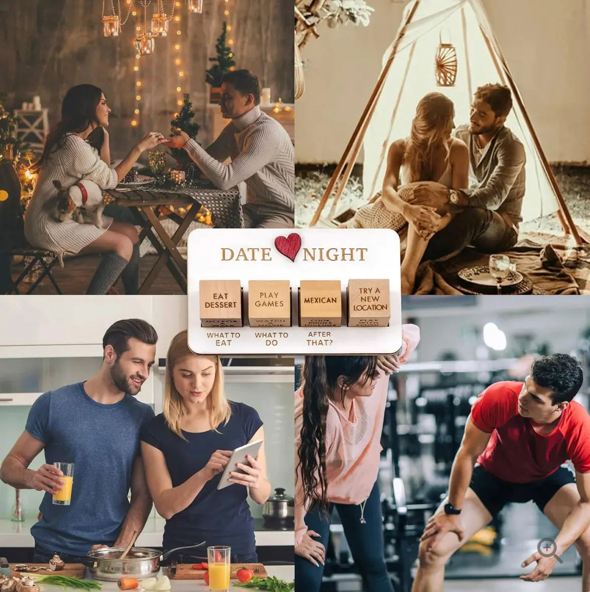 Spice Dice Date Night Game with 5 Customizable Dice for Fun Date Ideas 2